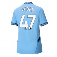 Manchester City Phil Foden #47 Fotballklær Hjemmedrakt Dame 2024-25 Kortermet